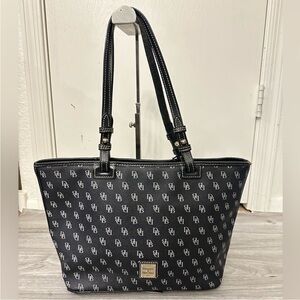 Dooney & Bourke Black Monogram Tote